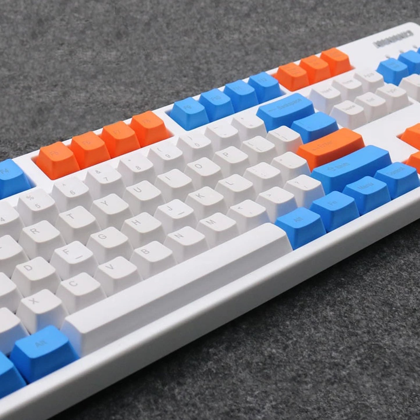 Tricolor Raindrop Backlight Keycaps Color Matching Keyset