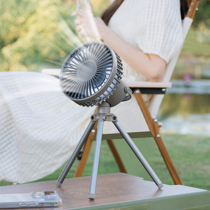 Tripod Outdoor Camping Cooling Fan USB Rechargeable