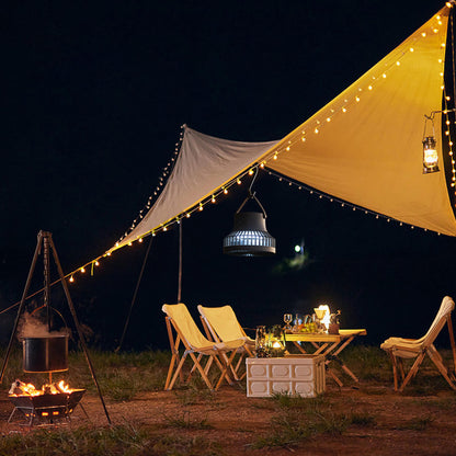 Tripod Outdoor Camping Cooling Fan USB Rechargeable