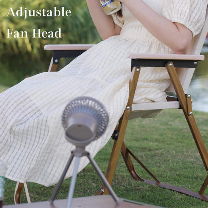 Tripod Outdoor Camping Cooling Fan USB Rechargeable