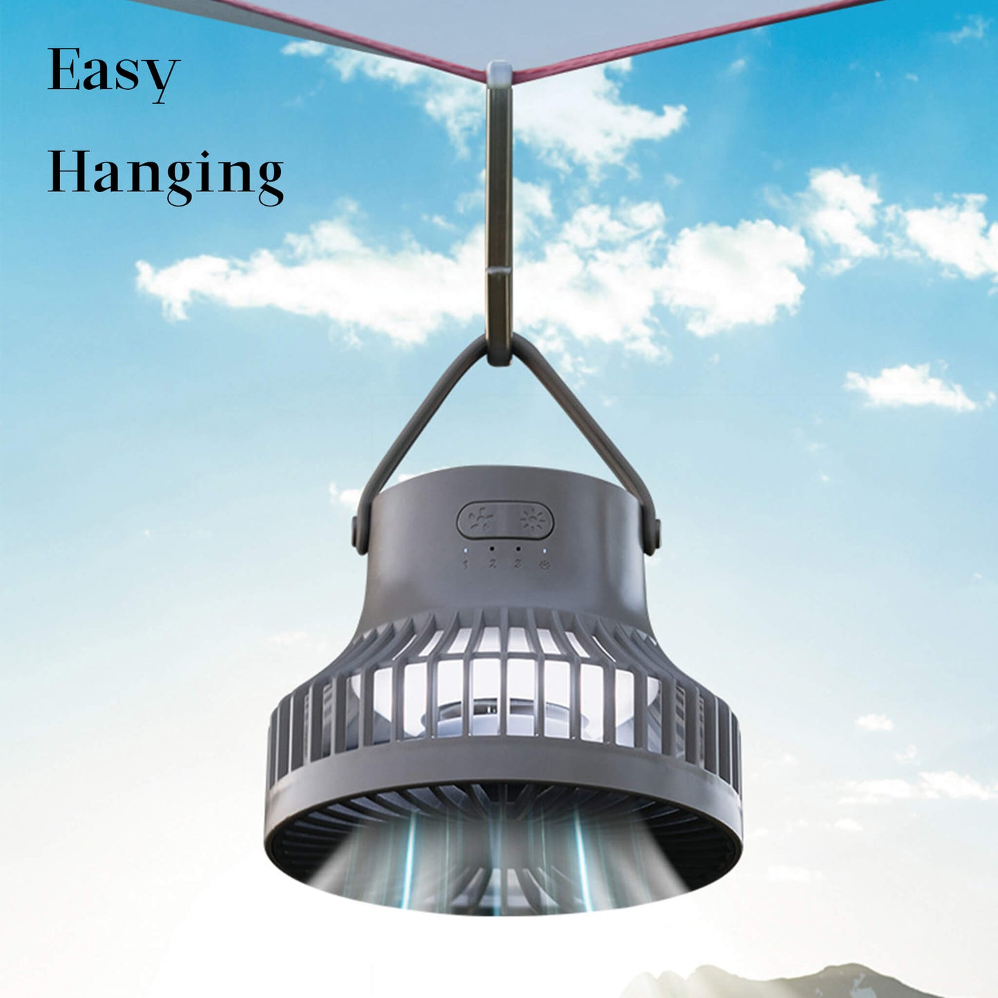 Tripod Outdoor Camping Cooling Fan USB Rechargeable