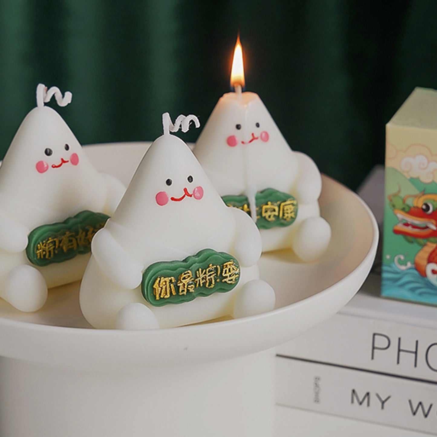 Unique Zongzi Shaped Scented Candle