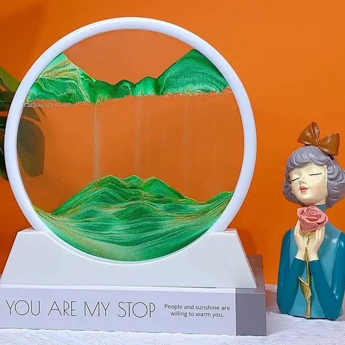 Flowing Sand Frame 3D Sandscape in Motion Display