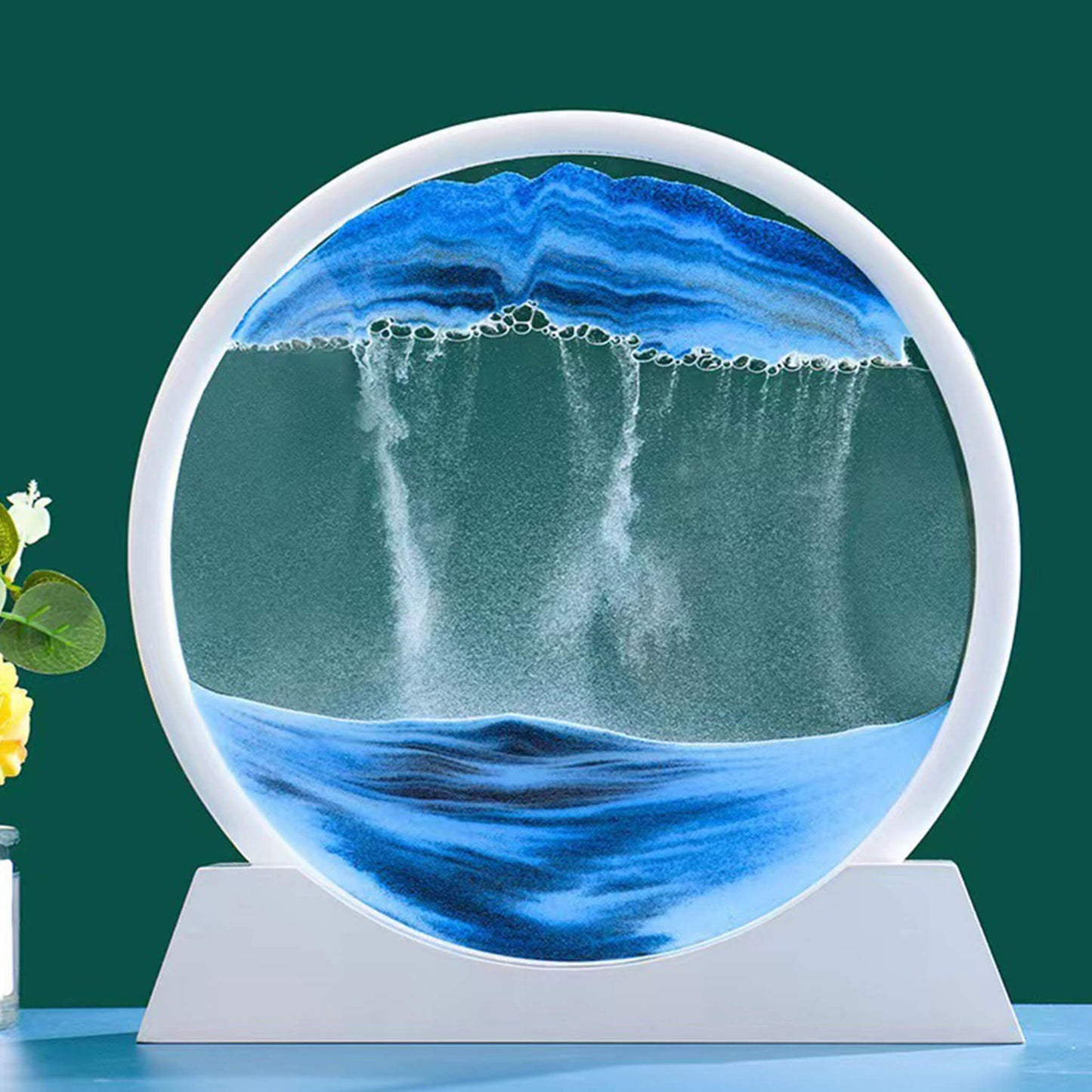 Flowing Sand Frame 3D Sandscape in Motion Display