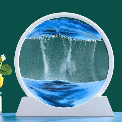 Flowing Sand Frame 3D Sandscape in Motion Display