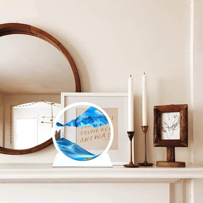 Flowing Sand Frame 3D Sandscape in Motion Display