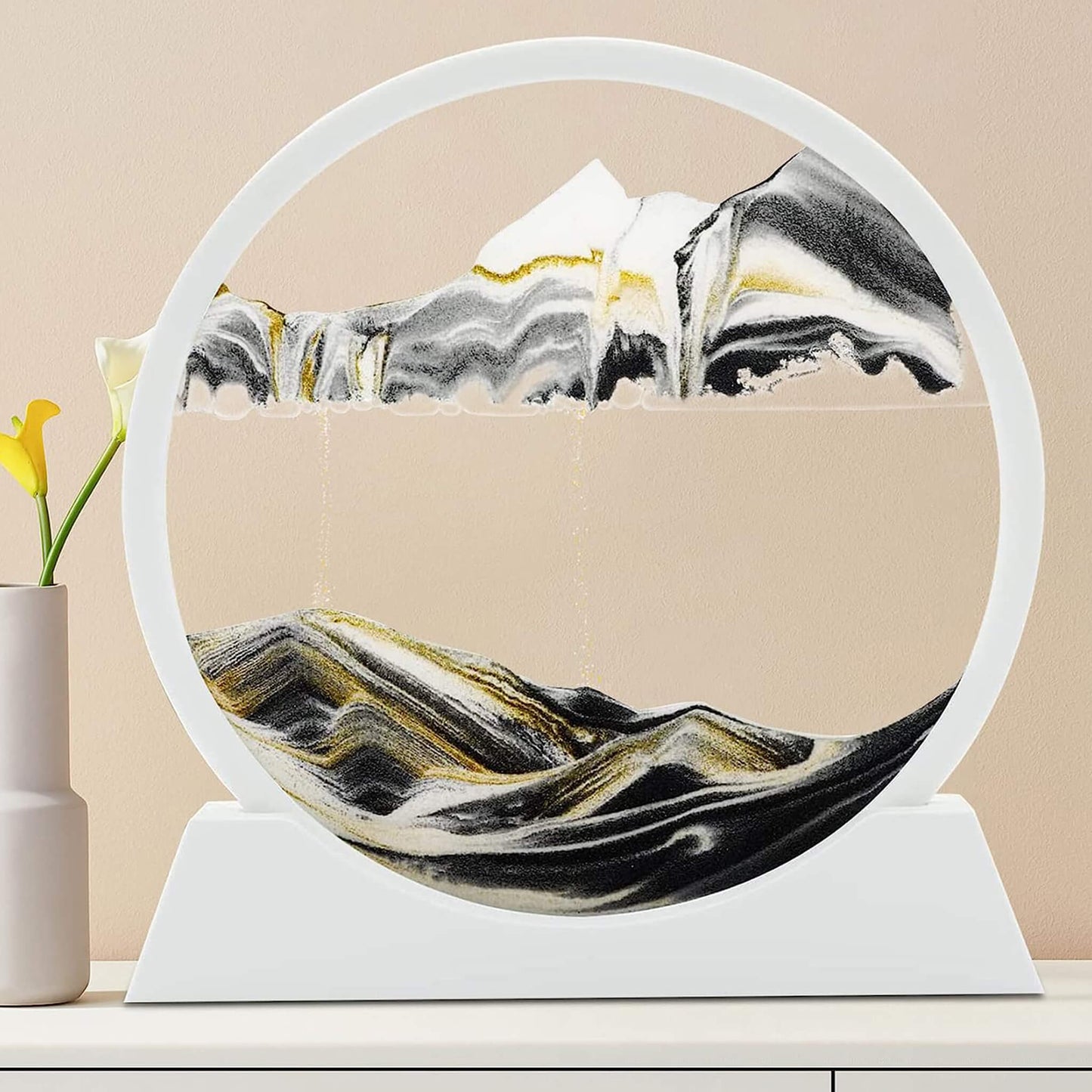 Flowing Sand Frame 3D Sandscape in Motion Display