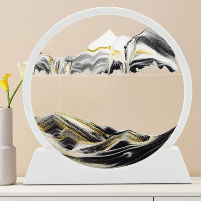 Flowing Sand Frame 3D Sandscape in Motion Display