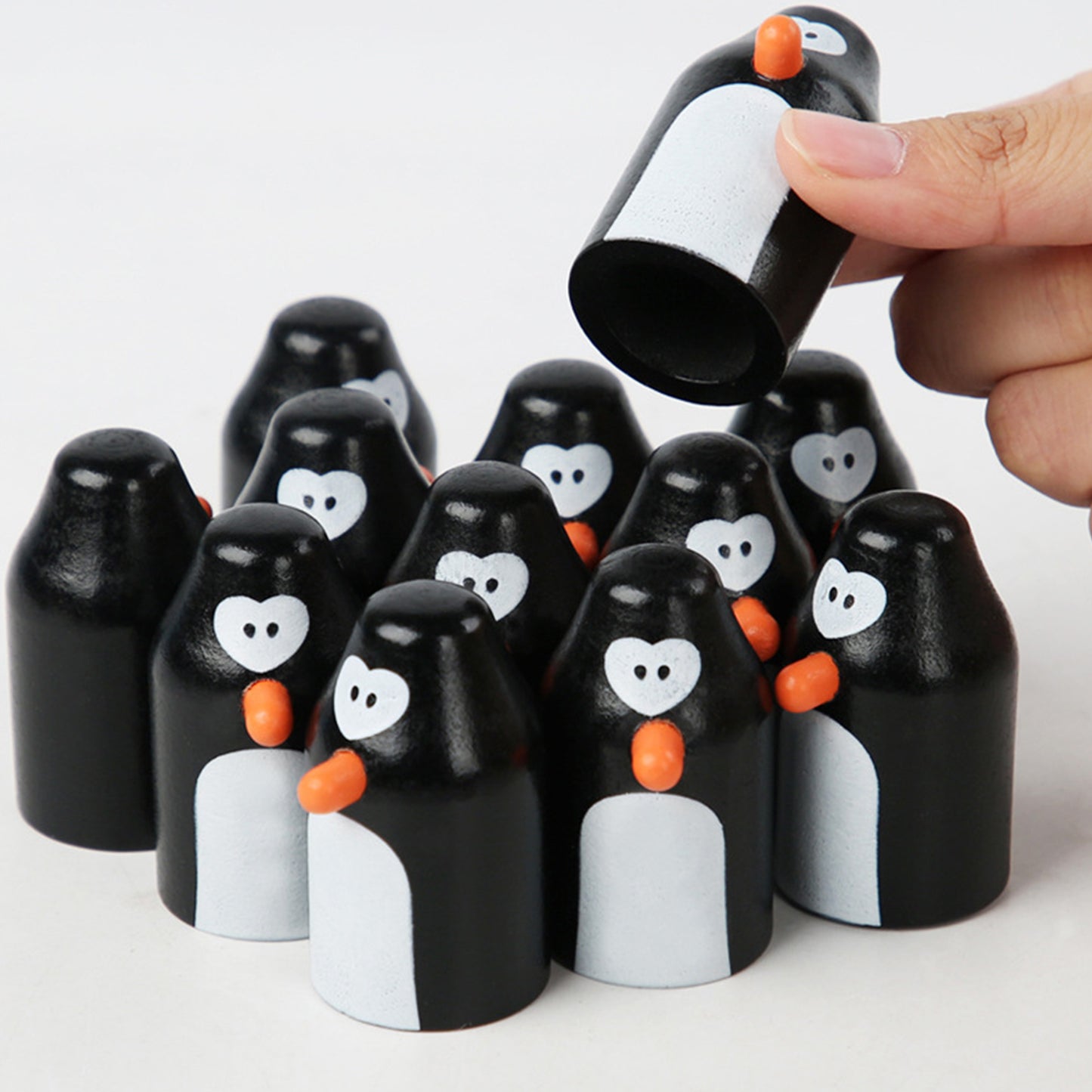 Wooden Penguins Pengo Games Matching Game
