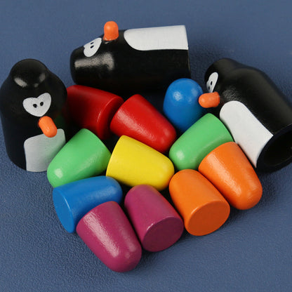 Wooden Penguins Pengo Games Matching Game