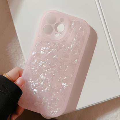 Shiny Pearl Shell Textured Protective Case for Apple iPhone
