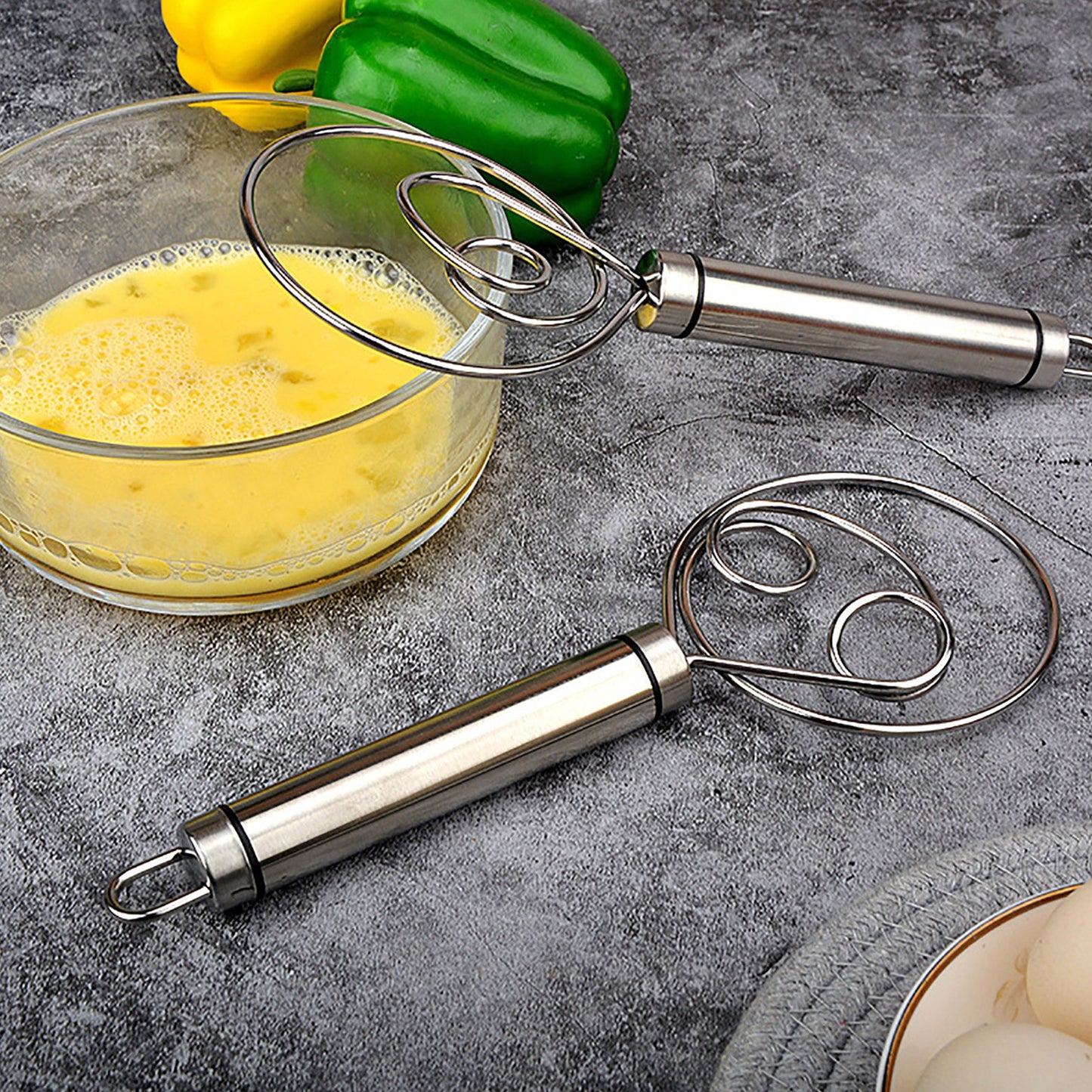 2 Pack Premium Stainless Steel Dutch Whisk