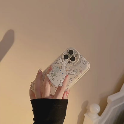 Cute Rabbit iPhone Cover with Handy Kickstand