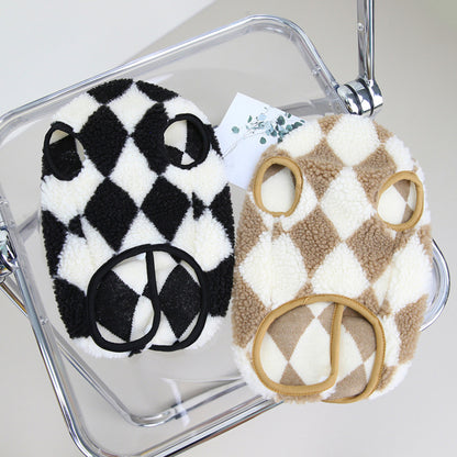 Argyle Pattern Vest Dog Sweater Pet Puppy Clothing.