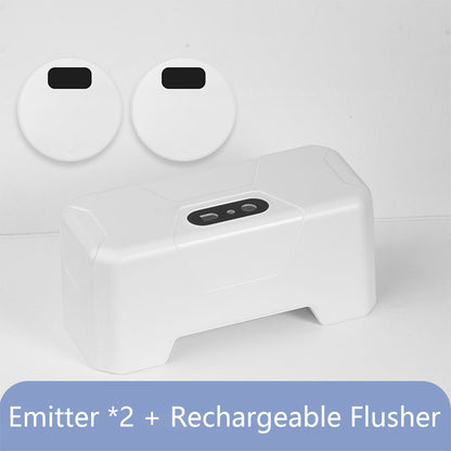 Automatic Toilet Flusher for Home and Public Use.