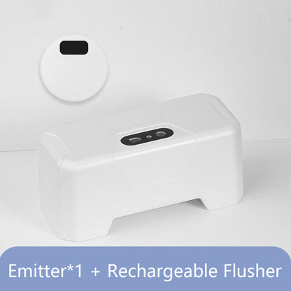 Automatic Toilet Flusher for Home and Public Use.