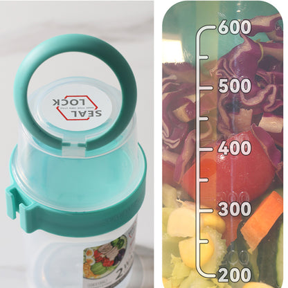 Double-layered Food Container Salad Cereals Shaker Cup