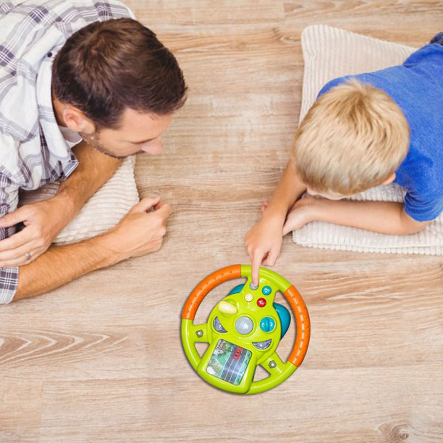 Car Simulation Steering Wheel Musical Toy for 3 Years+ Boys Girls.