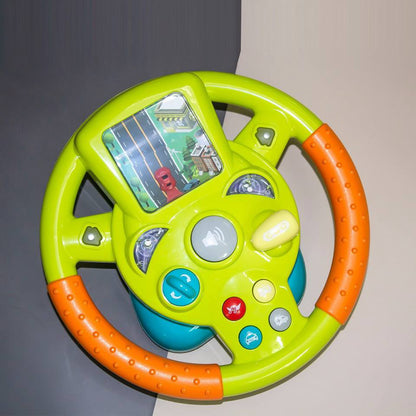 Car Simulation Steering Wheel Musical Toy for 3 Years+ Boys Girls.