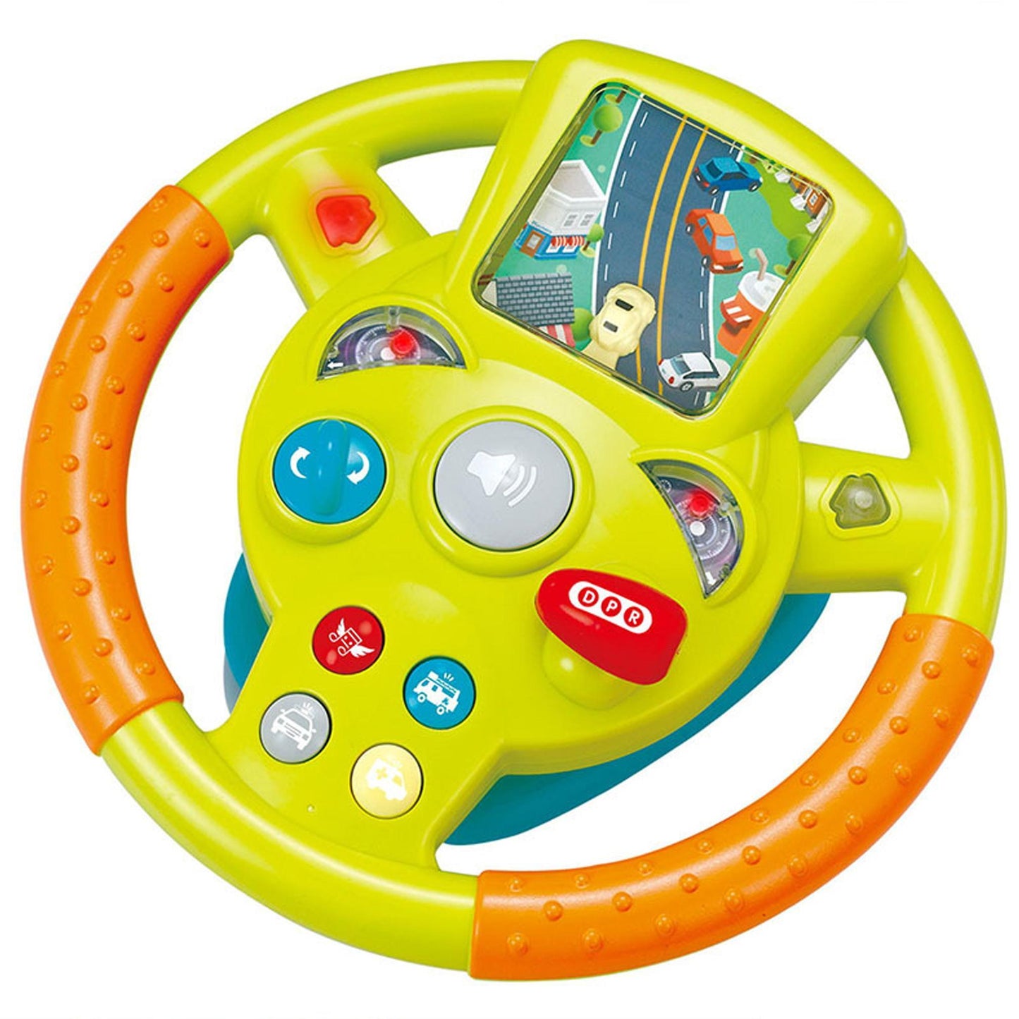 Car Simulation Steering Wheel Musical Toy for 3 Years+ Boys Girls.