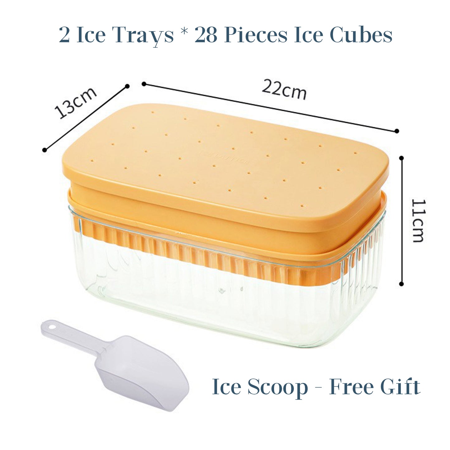 Stackable Silicone Ice Cube Trays Press to Release