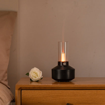 Vintage Lamp Humidifier LED Light Aromatherapy Diffuser