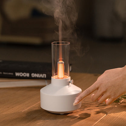 Vintage Lamp Humidifier LED Light Aromatherapy Diffuser