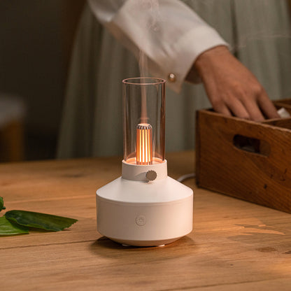 Vintage Lamp Humidifier LED Light Aromatherapy Diffuser
