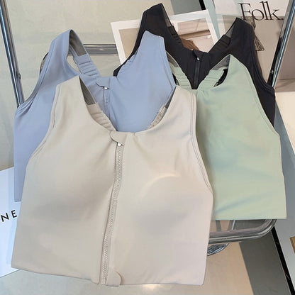 Women's Front-Zip Bra High Impact Full-Support.